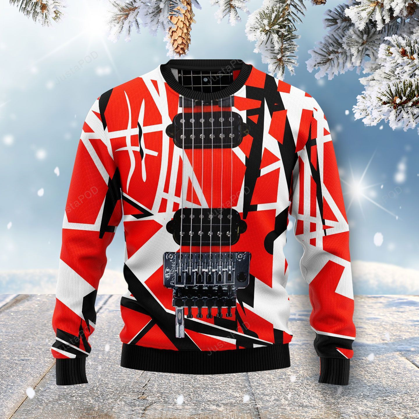 Guitar Ugly Christmas Sweater, Perfect Holiday Gift