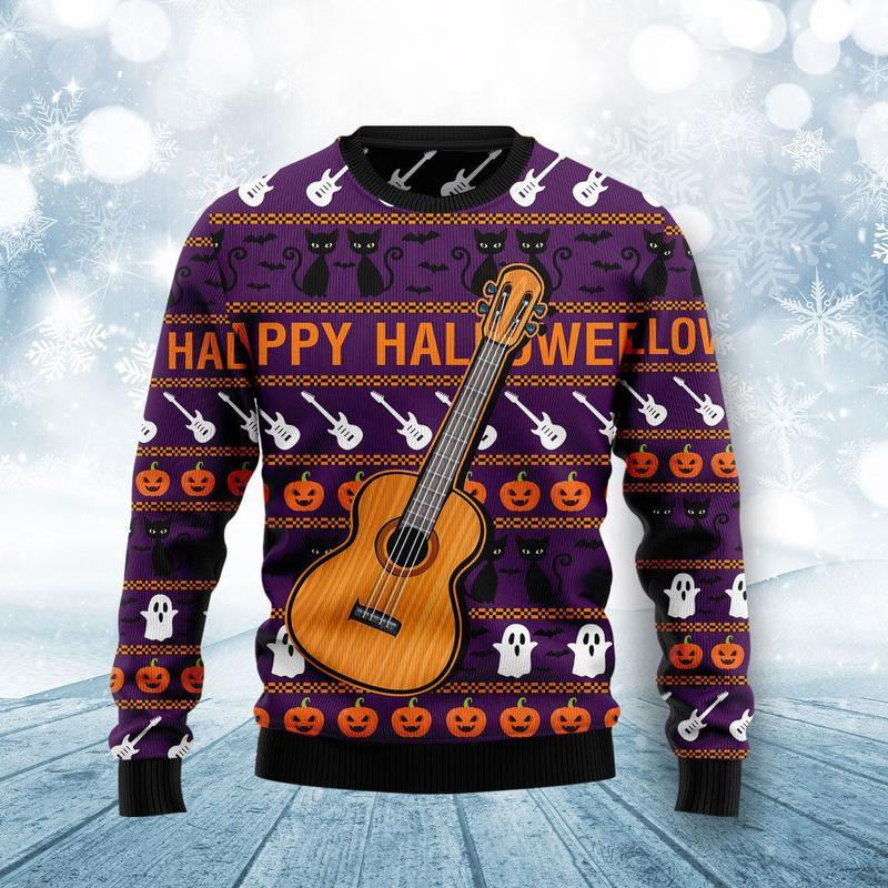 Guitar Ugly Christmas Sweater, Perfect Holiday Gift