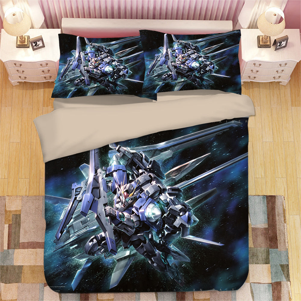 Gundam Duvet Cover Quilt Cover Pillowcase Bedding Set Bed Linen Home Bedroom Decor