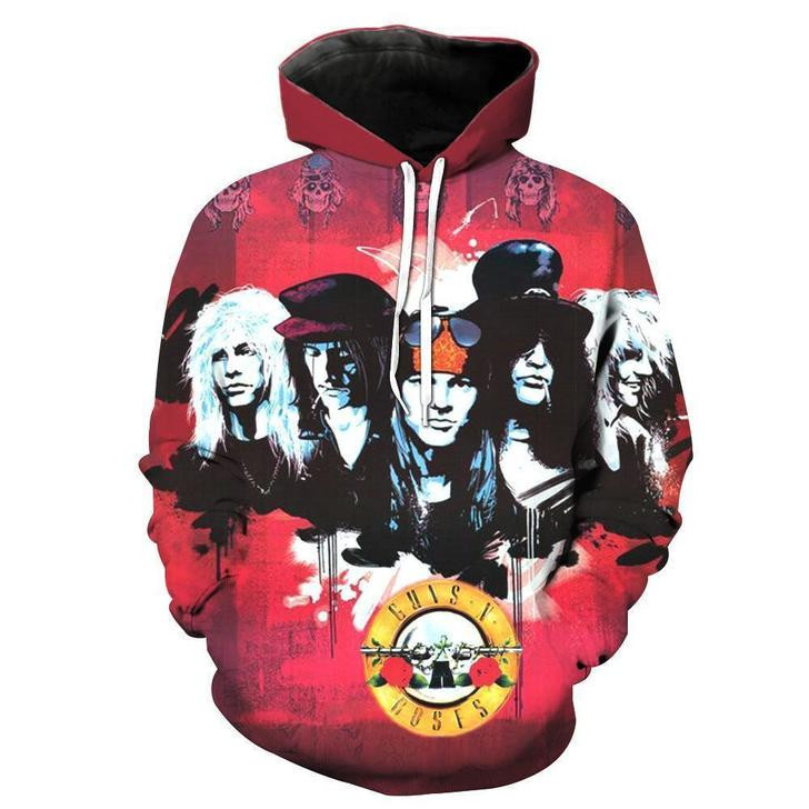GunsNRoses 3D All Over Print Hoodie & Zip Hoodie