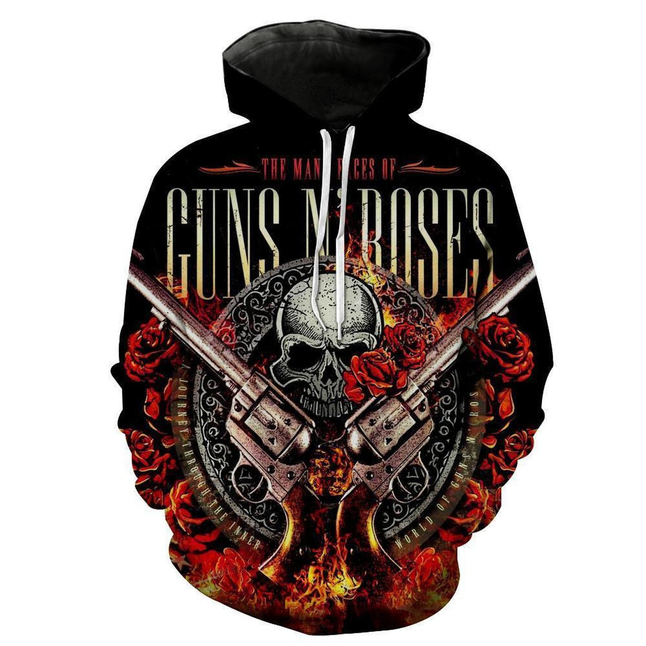 GunsNRoses 3D All Over Print Hoodie & Zip Hoodie