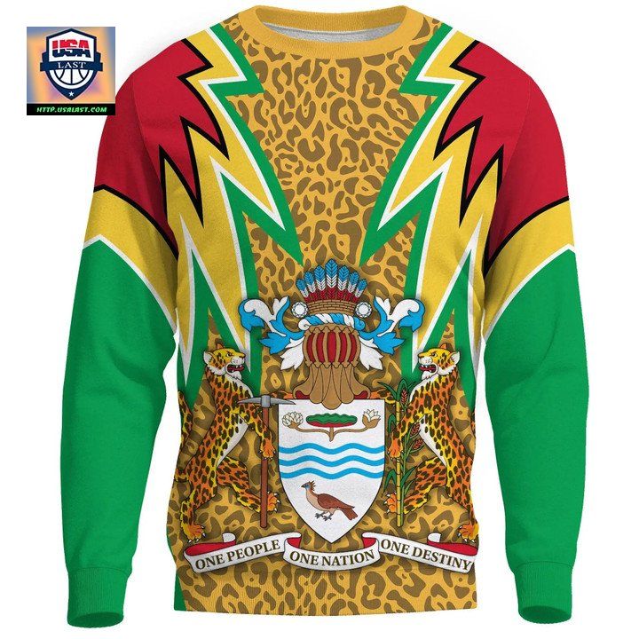Guyana Sweater Jaguars Coat Of Arms