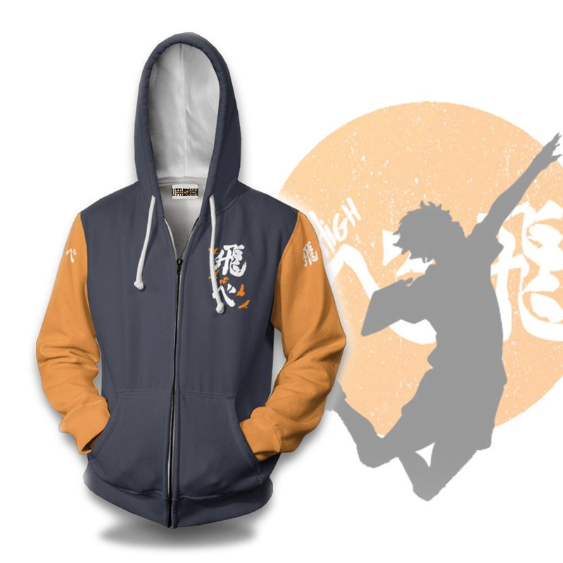 Haikyuu Fly High Karasuno 3D All Over Print Hoodie & Zip Hoodie