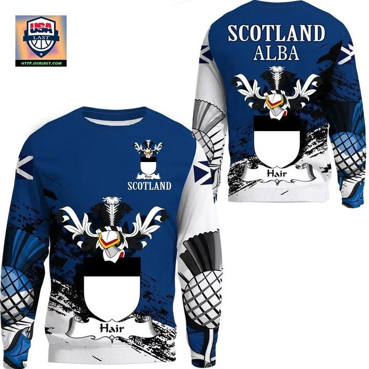 Hair Scottish Family Crest Scotland Special Sweater 