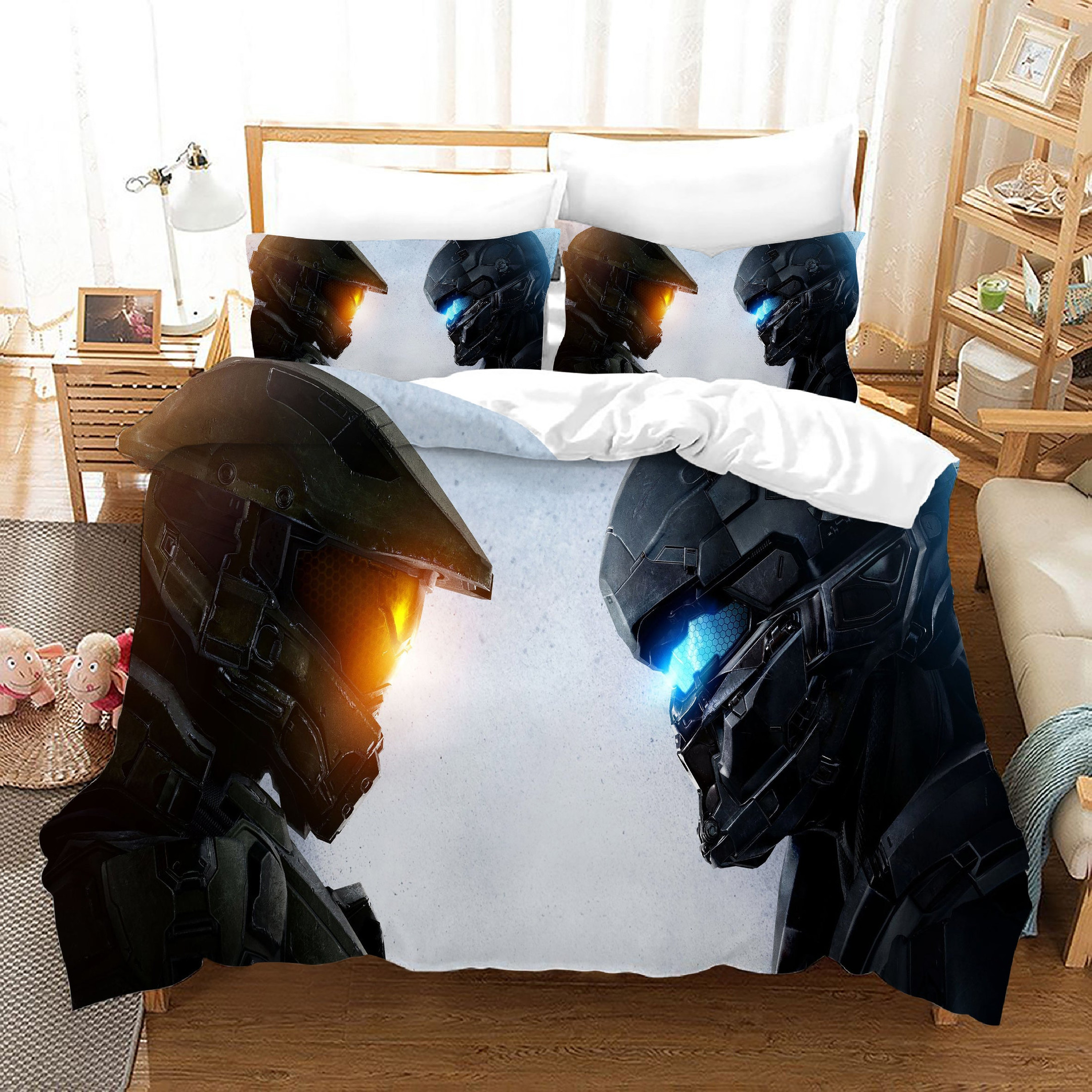 Halo 5 Guardians Duvet Cover Quilt Cover Pillowcase Bedding Set Bed Linen Home Bedroom Decor