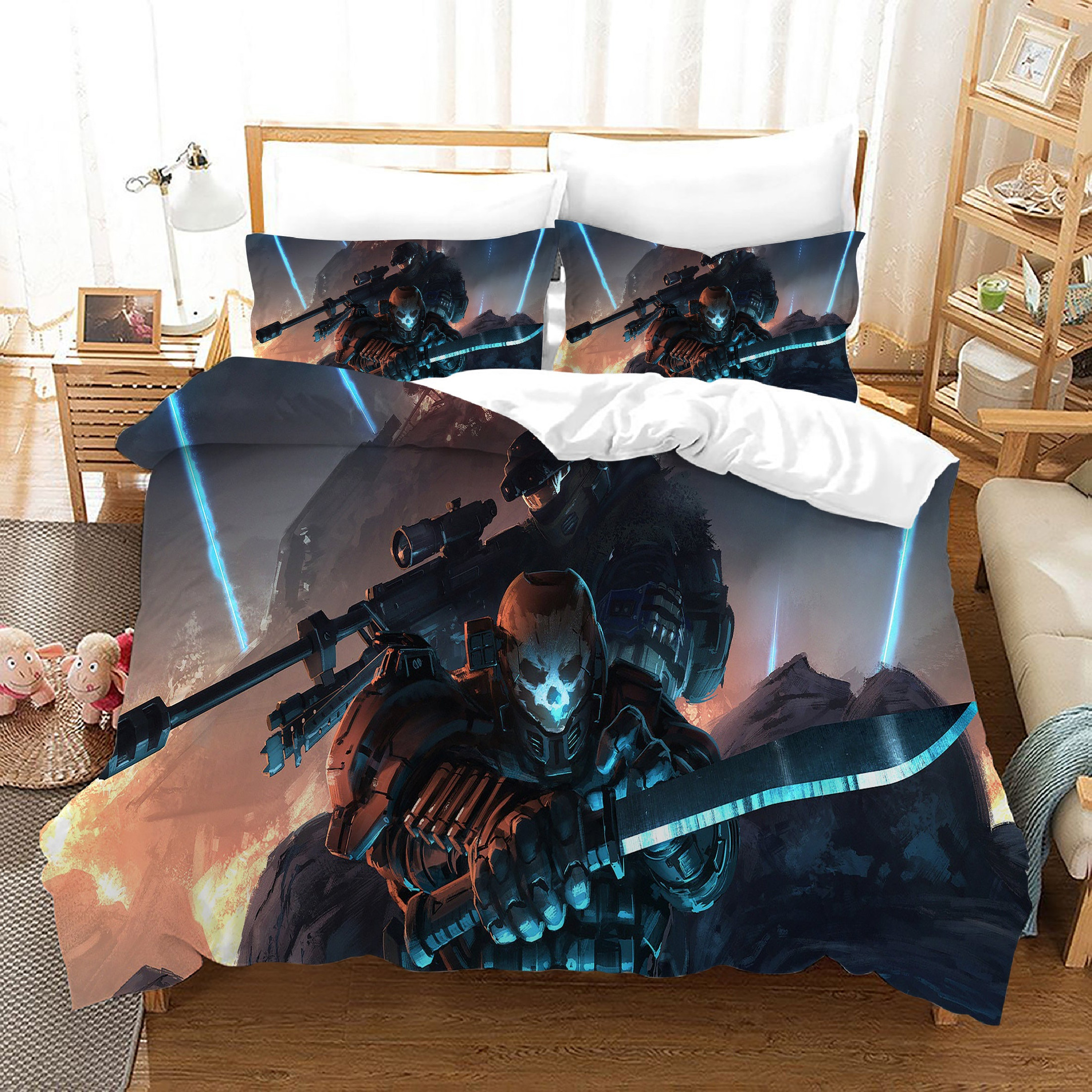 Halo 5 Guardians Duvet Cover Quilt Cover Pillowcase Bedding Set Bed Linen Home Bedroom Decor