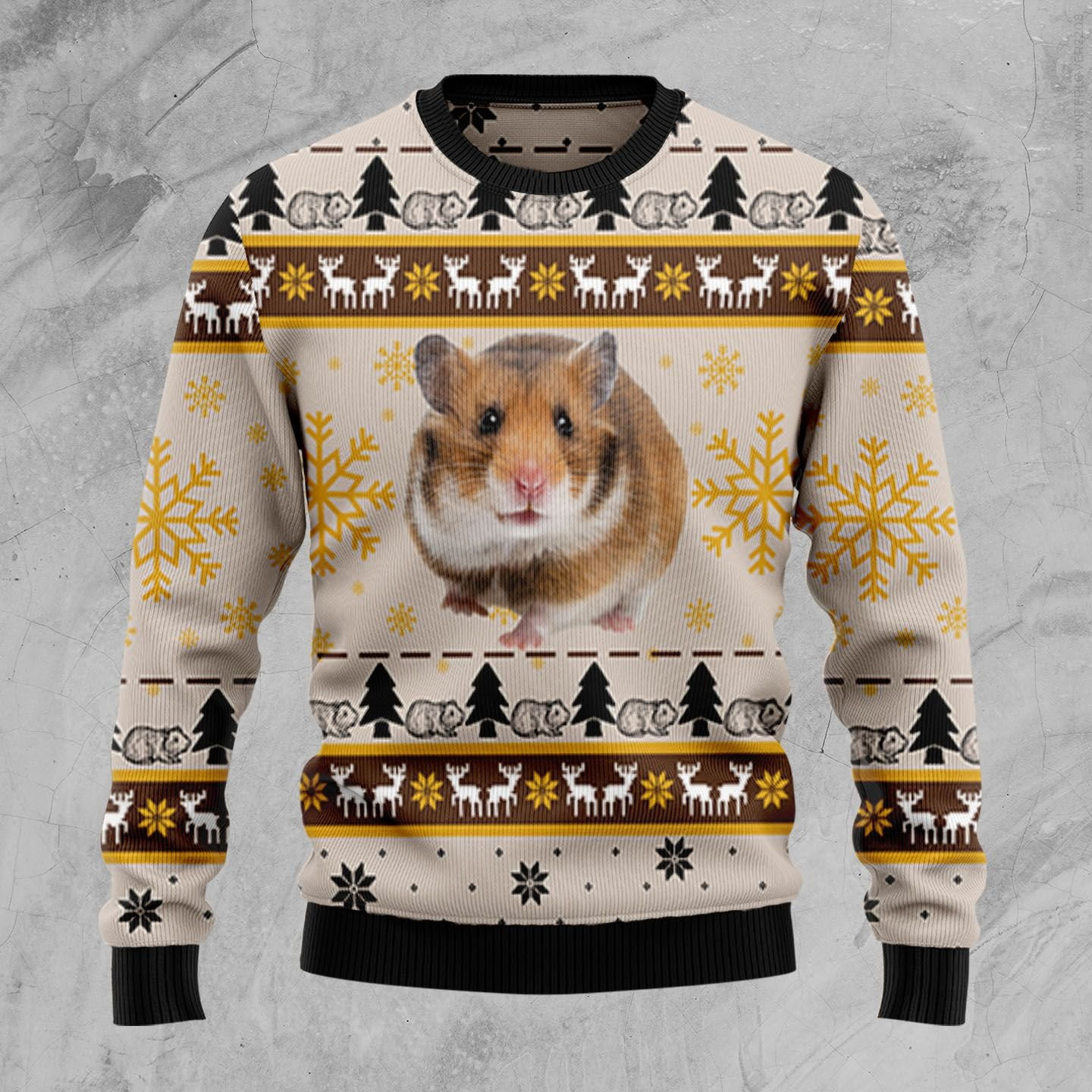 Hamster Cute Ugly Christmas Sweater, Perfect Holiday Gift