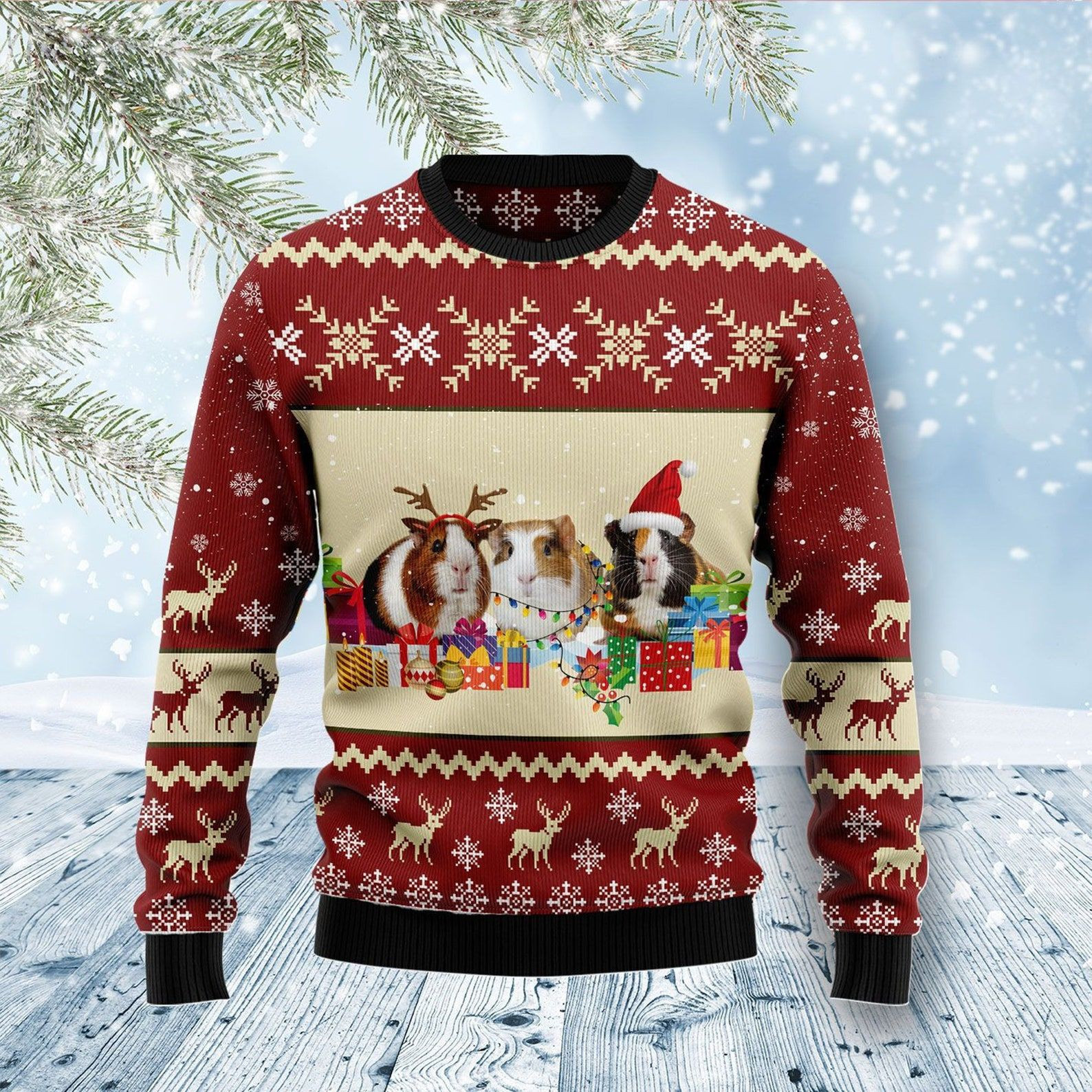 Hamsters Presents For Unisex Ugly Christmas Sweater,