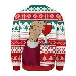 Hand Leo Laughing Meme Ugly Christmas Sweater, Perfect Holiday Gift
