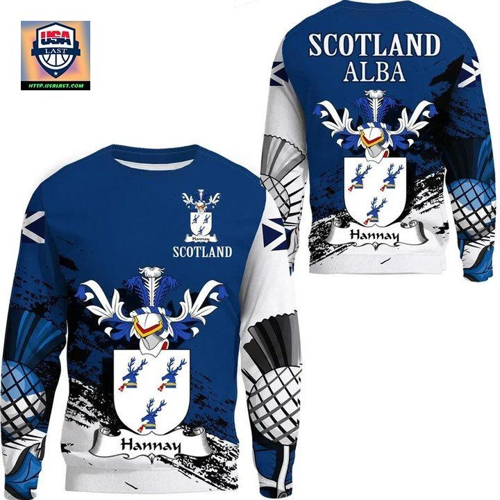 Hannay Scottish Family Crest Scotland Special Sweater 