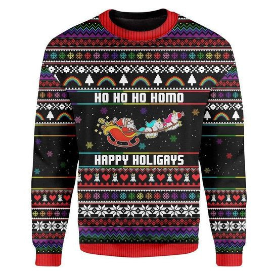Happy Holigays Ugly Christmas Sweater, Perfect Holiday Gift