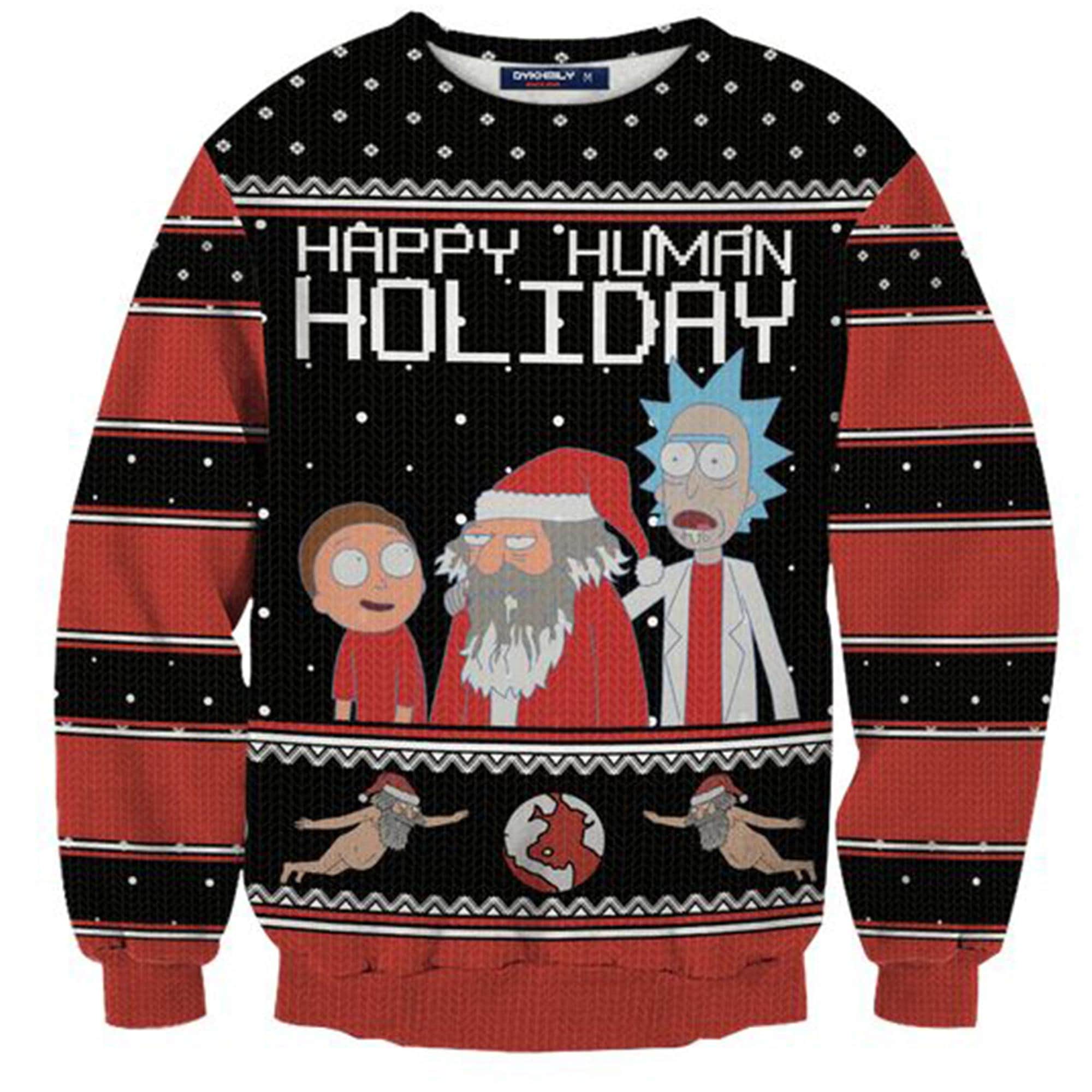 Happy Human Holiday Christmas Ugly Christmas Sweater