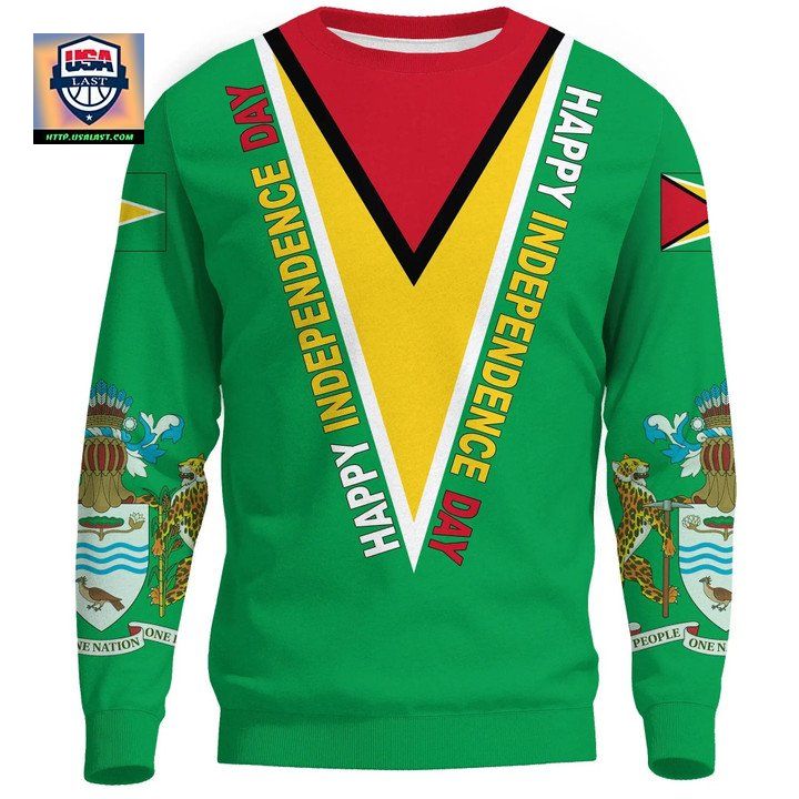 Happy Independence Day Guyana Sweater A27