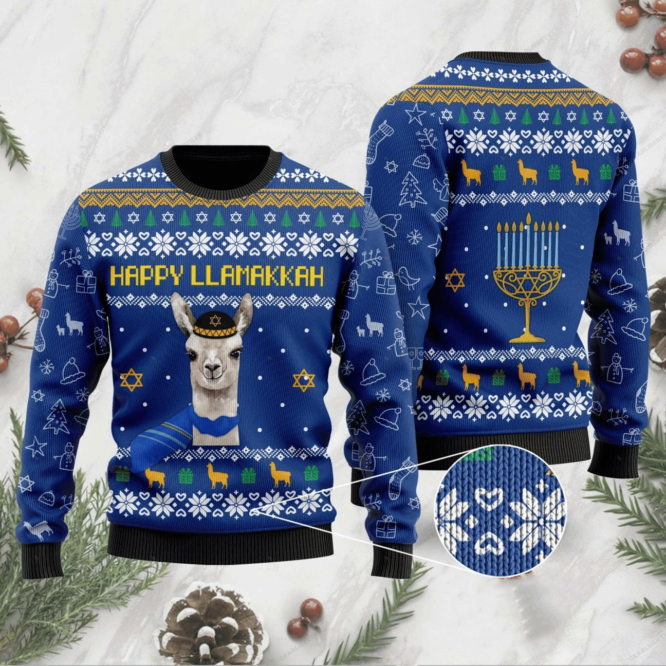 Happy Llamakkah Ugly Christmas Sweater, Perfect Holiday Gift