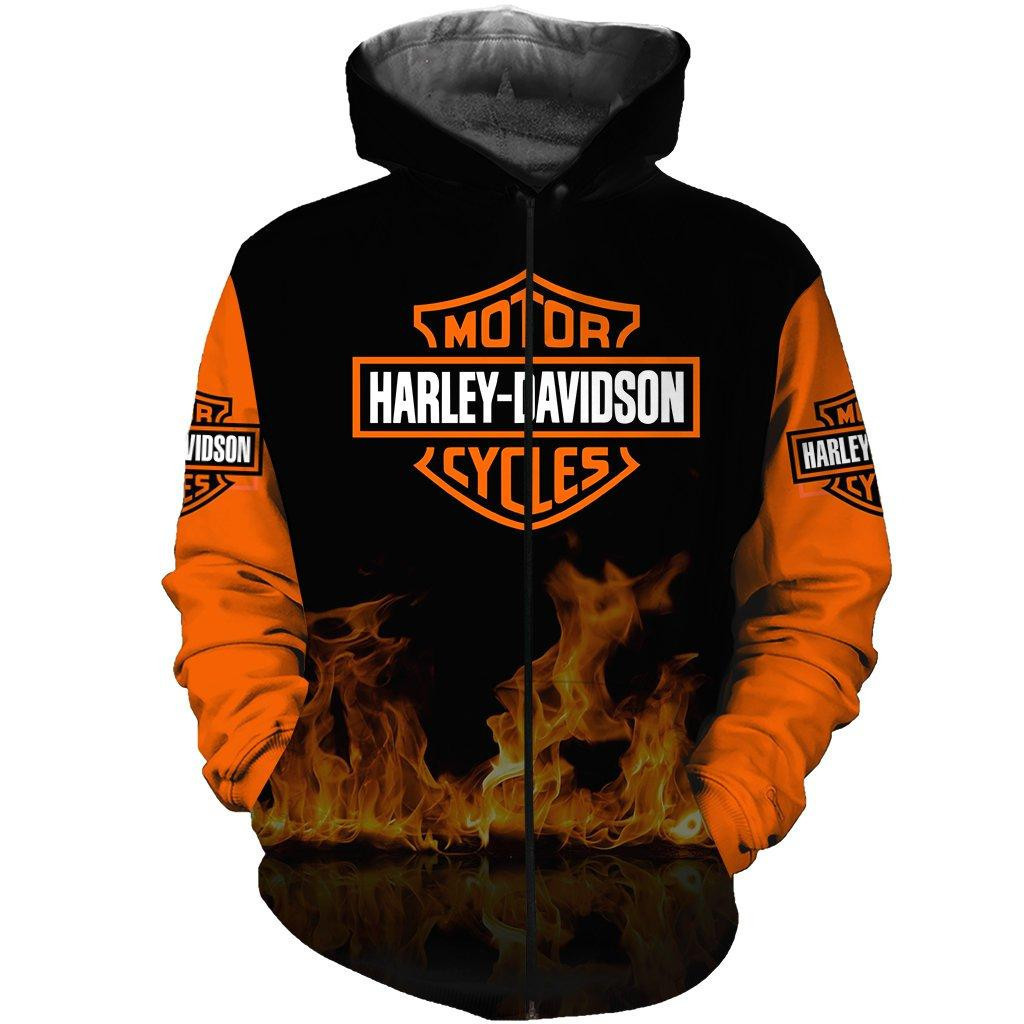 Harley-davidson 3D All Over Print Hoodie & Zip Hoodie