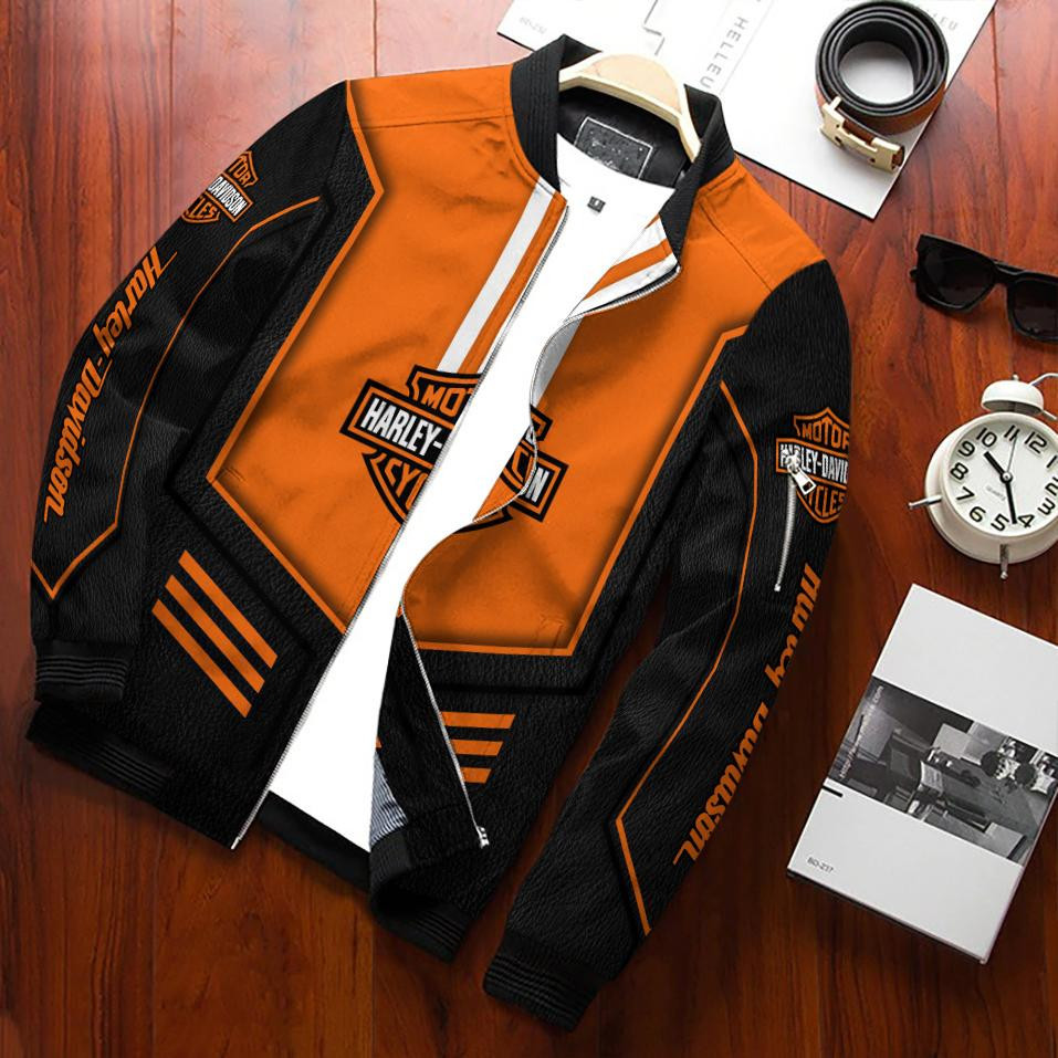 Harley Davidson Motorcycle Bomber Jacket | Streetwear Jacket for Men & Women | Fan Gift