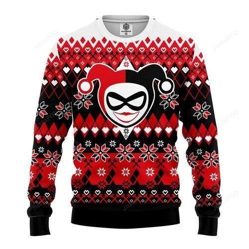 Harley Queen Suicide Squad Ugly Christmas Sweater, Perfect Holiday Gift