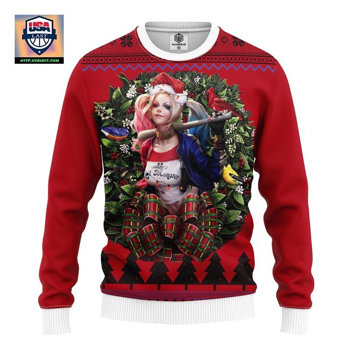 Harley Quinn Noel Mc Ugly Christmas Sweater Thanksgiving Gift