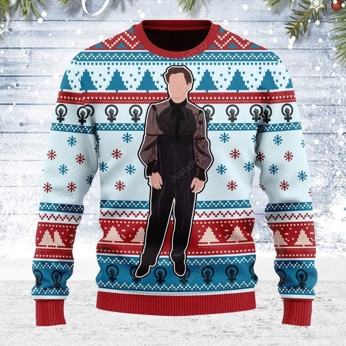 Harry In Dress Ugly Christmas Sweater, Perfect Holiday Gift