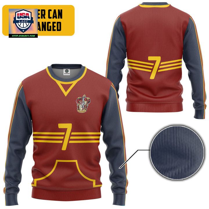 Harry Potter Gryffindor Quidditch Ugly Christmas Sweater