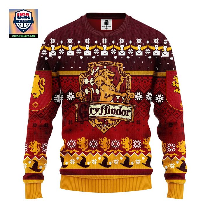 Harry Potter Gryffindor Xmas Ugly Christmas Sweater Amazing Gift Idea Thanksgiving Gift