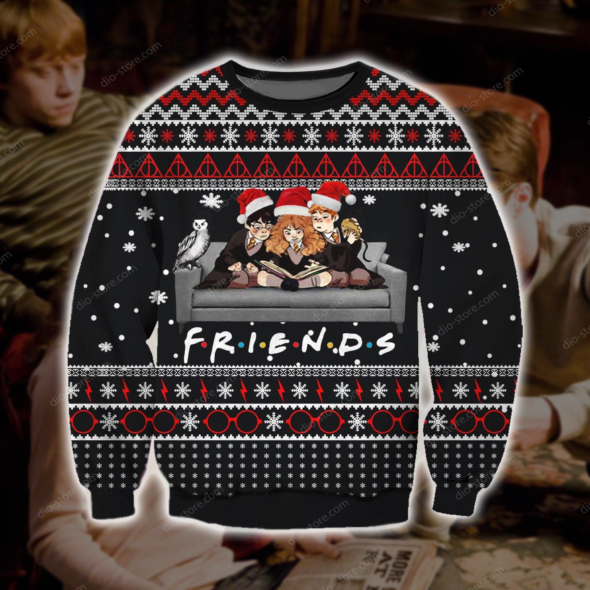 Harry Potter Knitting Pattern 3D Print Ugly Sweater