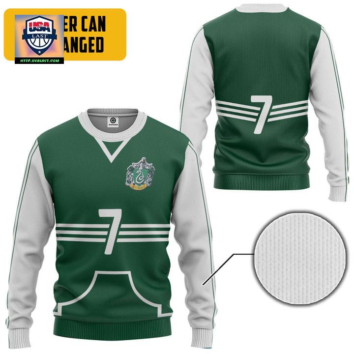 Harry Potter Slytherin Quidditch Uniform Ugly Christmas Sweater