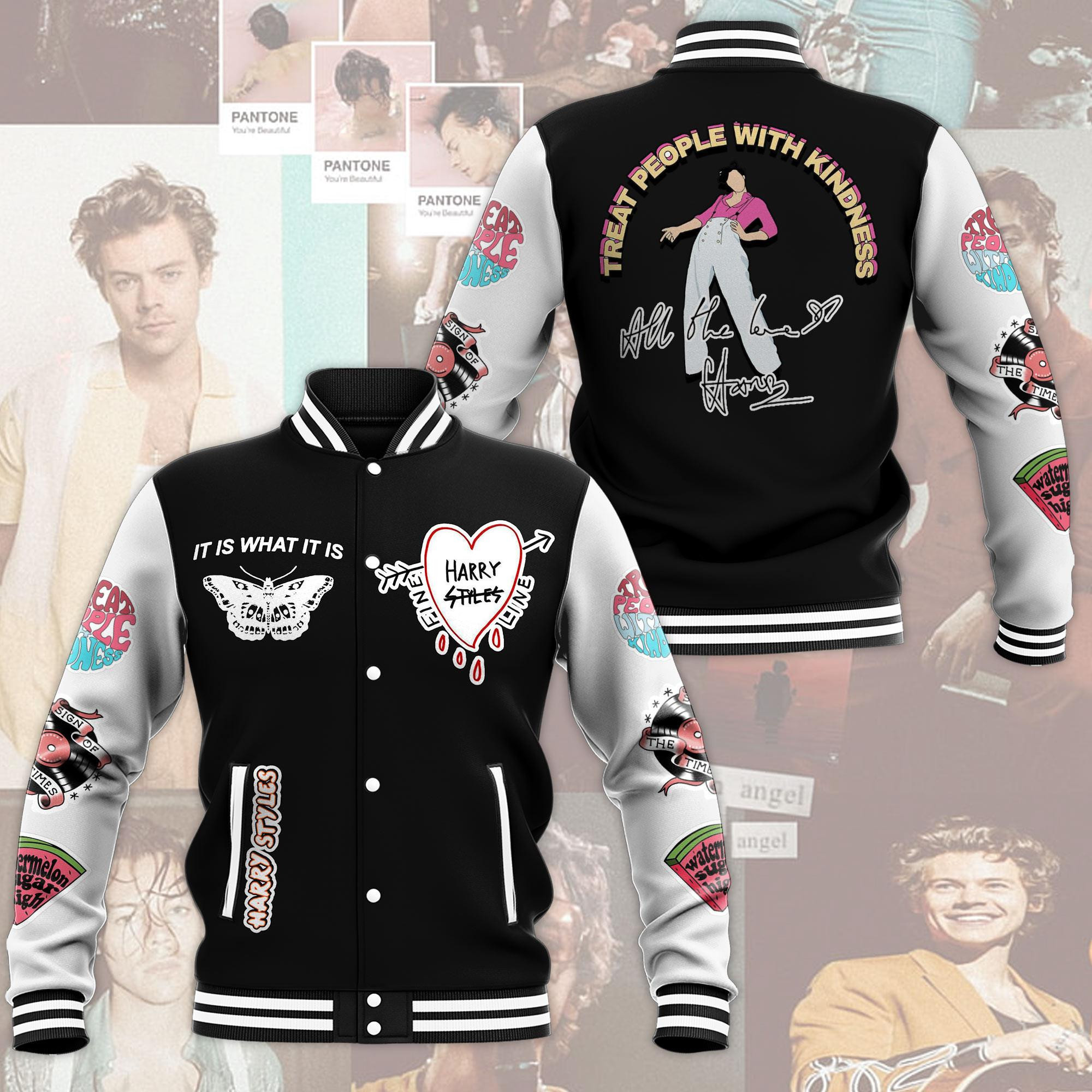 Harry Styles Fashion Baseball Jacket for Men & Women | Music Fan Gift