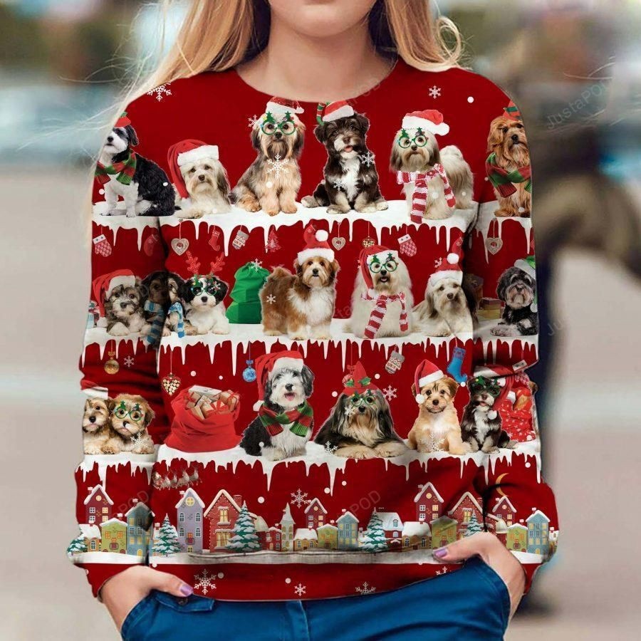 Havanese Dog Christmas Ugly Christmas Sweater, Perfect Holiday Gift