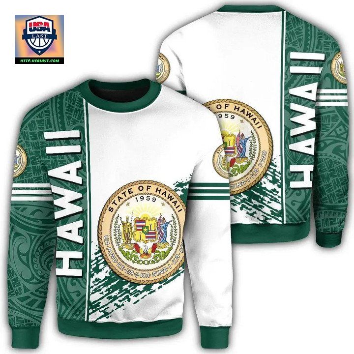 Hawaii Coat Of Arms Sweater Quarter Style J1C