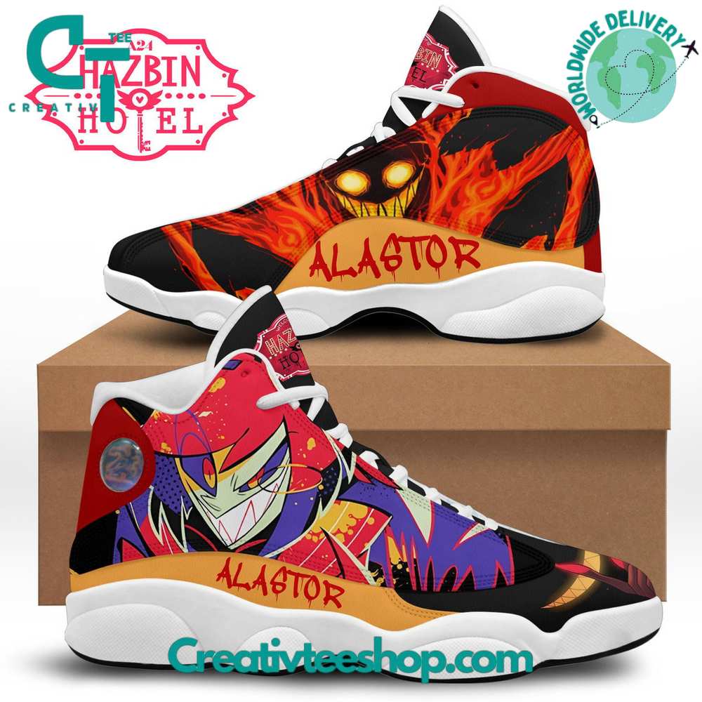 Hazbin Hotel Alastor JD13 Sneakers Shoes for Men & Women | Stylish Streetwear Shoes
