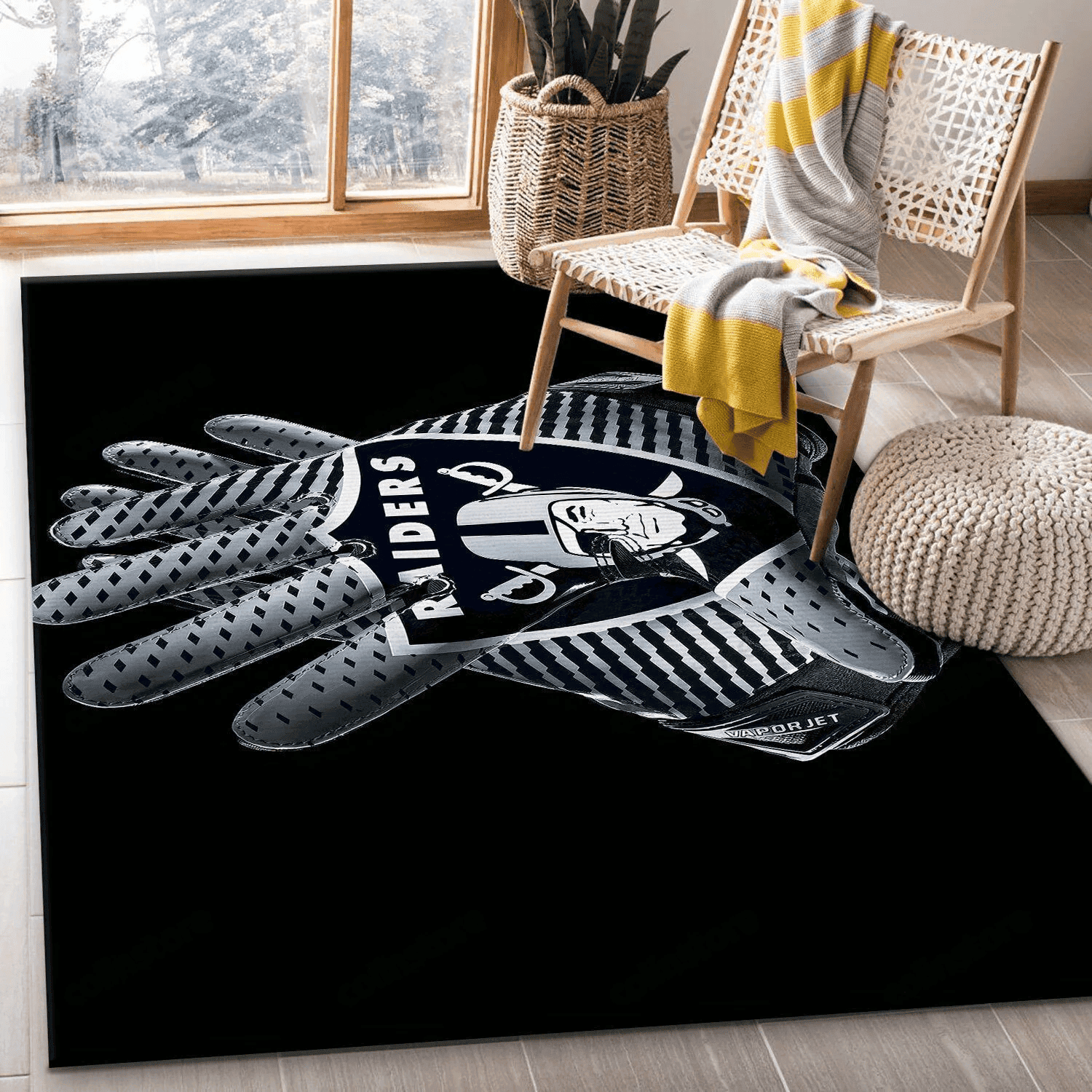 Hd Backgrounds Oakland Raiders Rug Rectangle Area Rug – Full Print Carpet For Living Room & Bedroom Home Decor