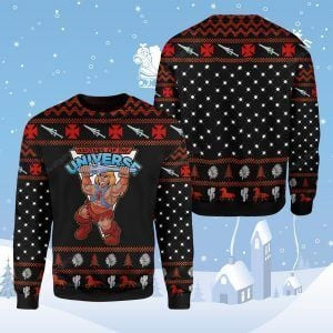 He-Man Masters Of The Universe Ugly Christmas Sweater, Perfect Holiday Gift