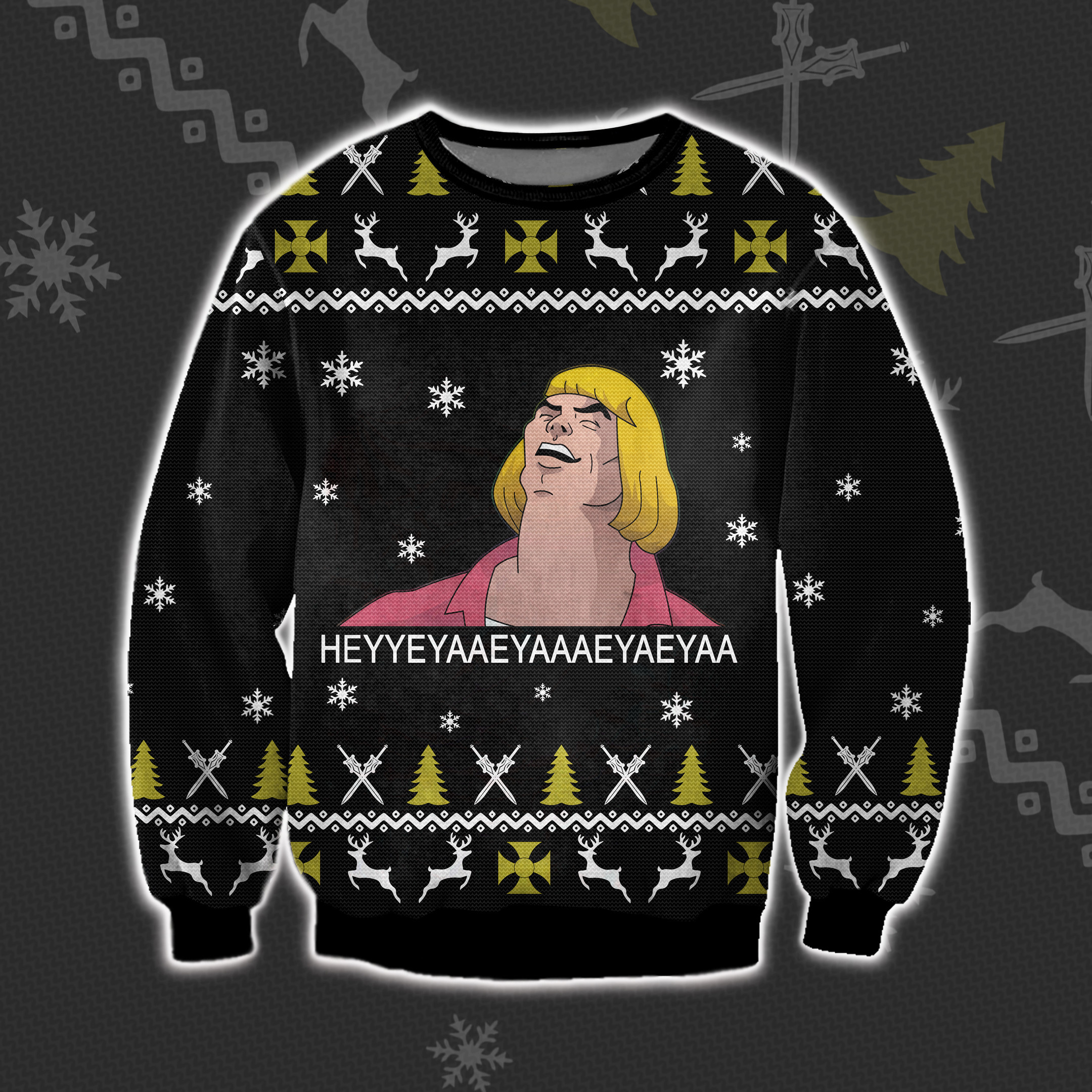 He-Man Meme Ugly Christmas Sweater