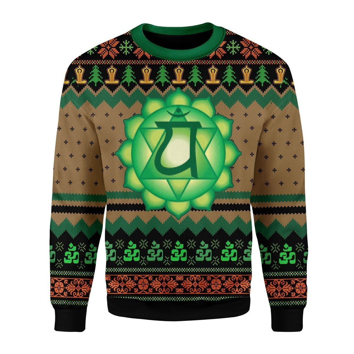 Heart Chakra Ugly Christmas Sweater, Perfect Holiday Gift