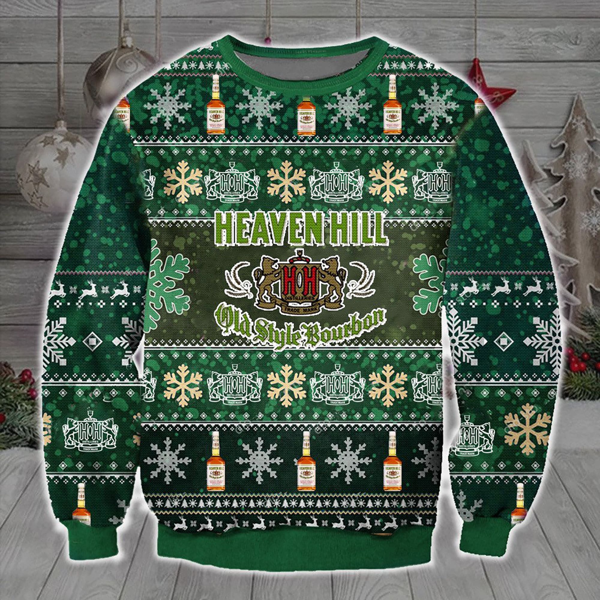 Heaven Hill Old Style Bourbon Christmas Ugly Christmas Sweater