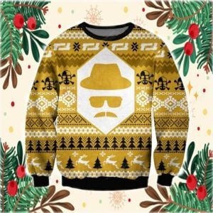 Heisenberg Breaking Bad Ugly Christmas Sweater, Perfect Holiday Gift