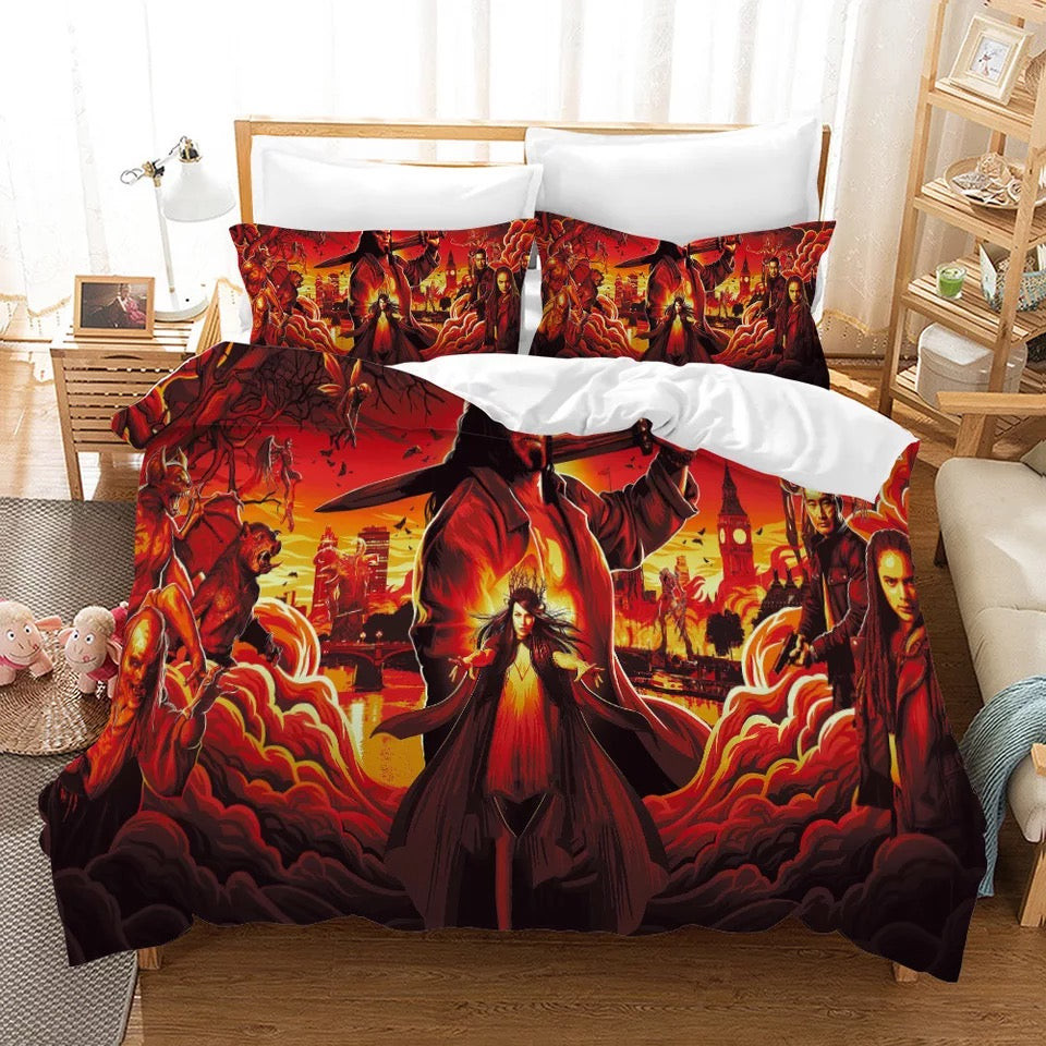 Hellboy Duvet Cover Quilt Cover Pillowcase Bedding Set Bed Linen Home Bedroom Decor