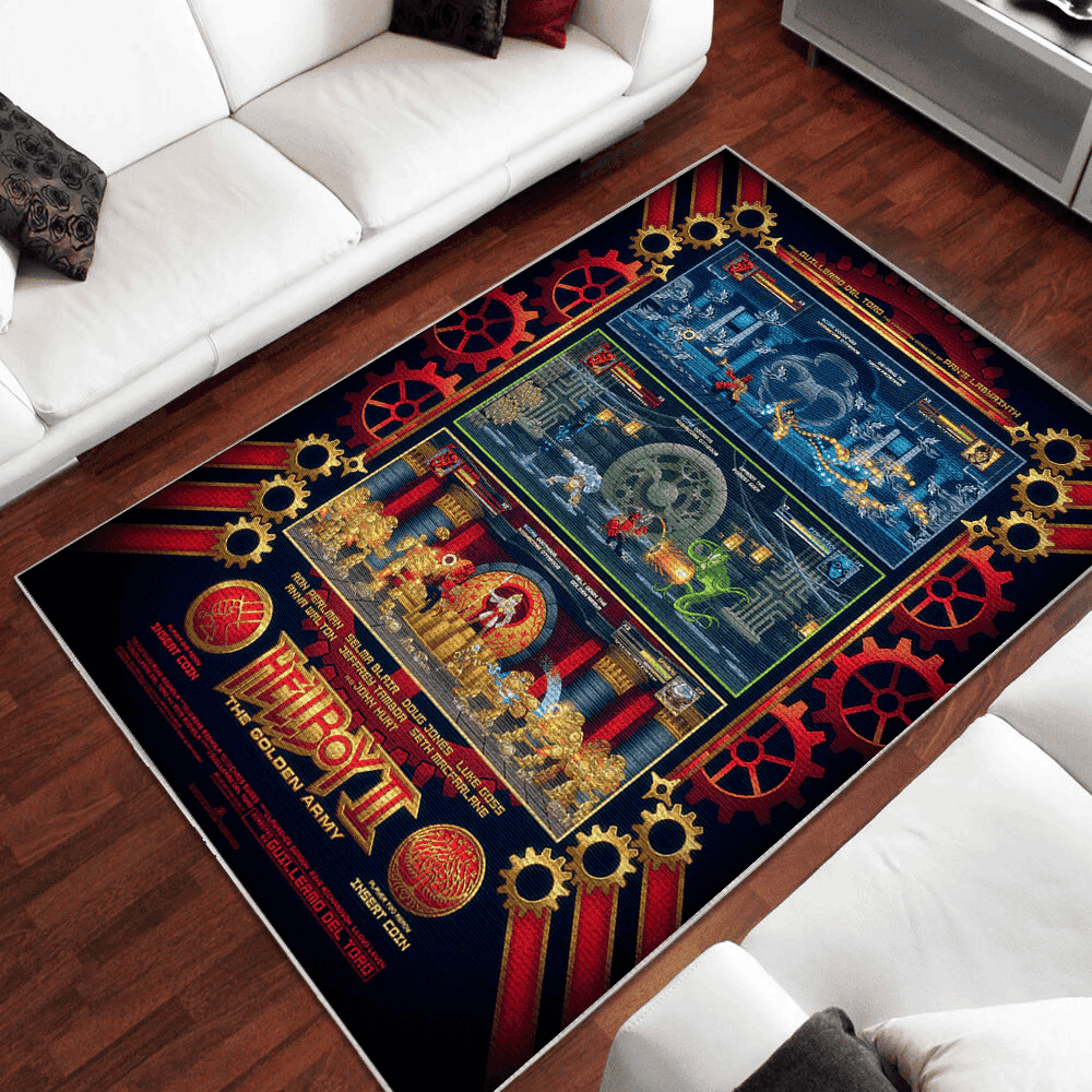 Hellboy Rectangle Area Rug – Full Print Carpet For Living Room & Bedroom Home Decor