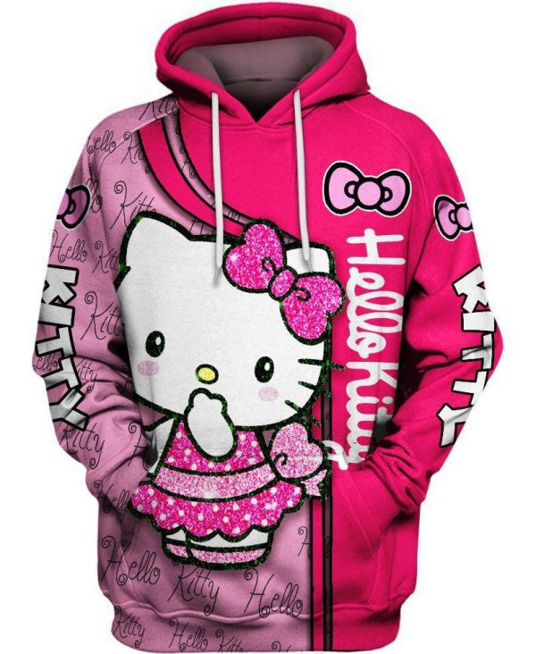 Hello Kitty 3D All Over Print Hoodie & Zip Hoodie
