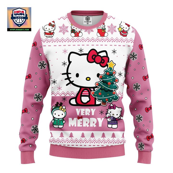 Hello Kitty Cute Ugly Christmas Sweater Amazing Gift Idea Thanksgiving Gift