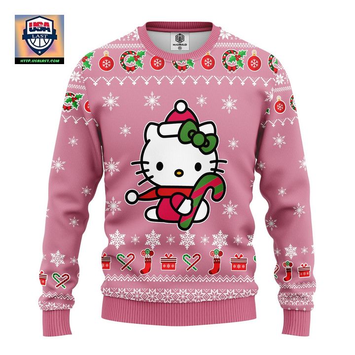 Hello Kitty Pink Ugly Christmas Sweater Amazing Gift Idea Thanksgiving Gift
