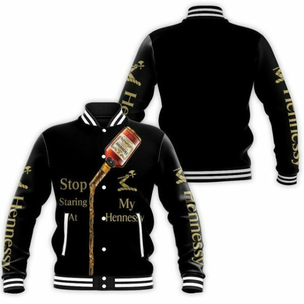Hennessy Cognac Funny Quote Baseball Jacket for Men & Women | Lifestyle Fan Gift
