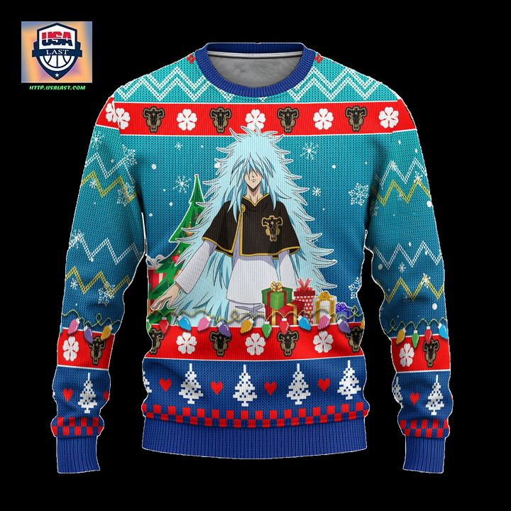 Henry Legolant Anime Ugly Christmas Sweater Black Clover Xmas Gift