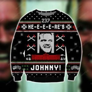Here?S Johnny Ugly Christmas Sweater, Perfect Holiday Gift
