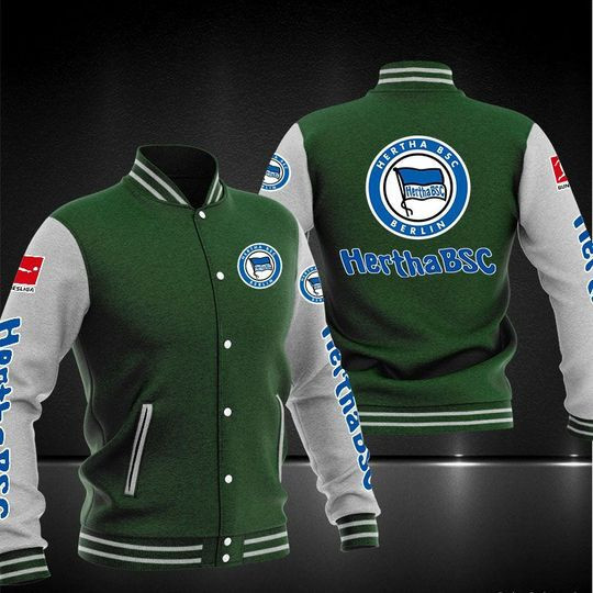 Hertha BSC Varsity Baseball Jacket for Men & Women | Soccer Team Fan Gift