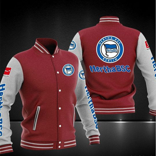 Hertha BSC Varsity Baseball Jacket for Men & Women | Soccer Team Fan Gift