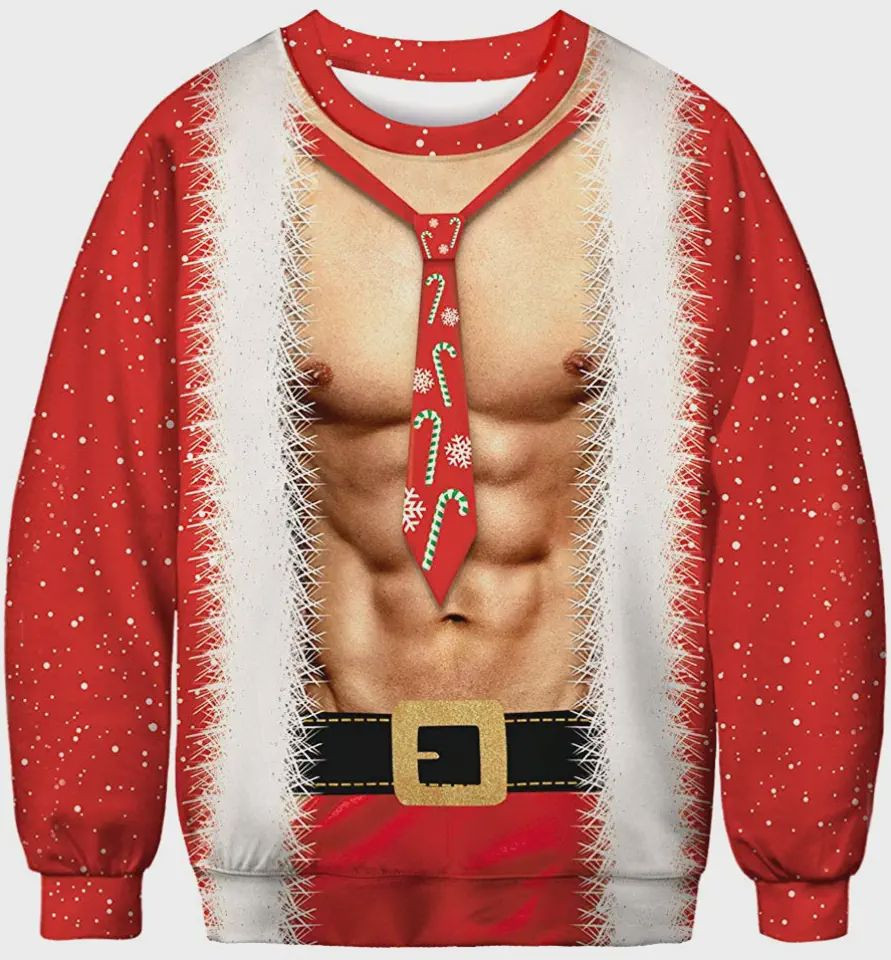 Heymiss Mens Womens Ugly Christmas Sweater,