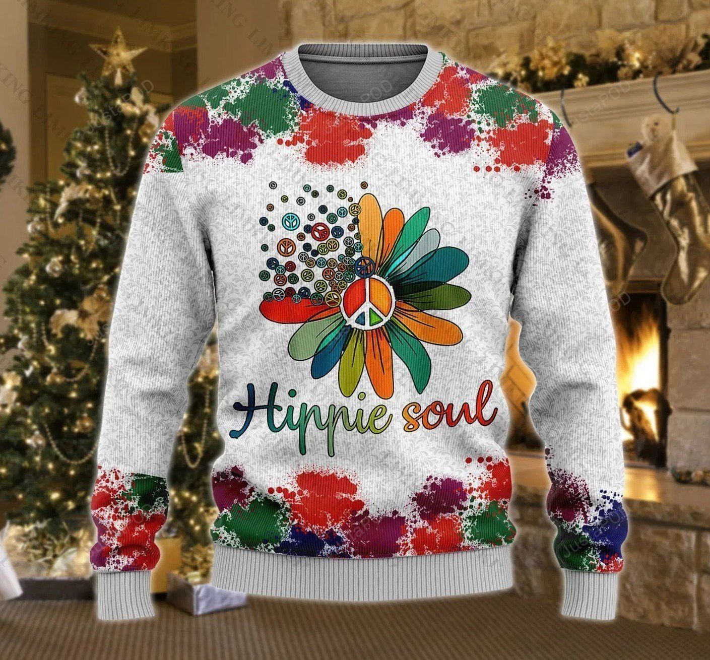 Hippie Soul Ugly Christmas Sweater, Perfect Holiday Gift