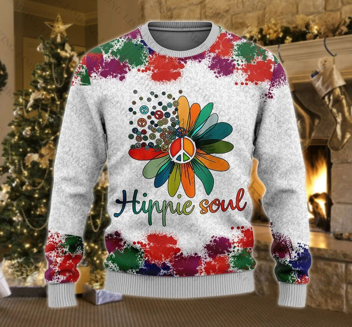 Hippie Soul Ugly Christmas Sweater, Perfect Holiday Gift